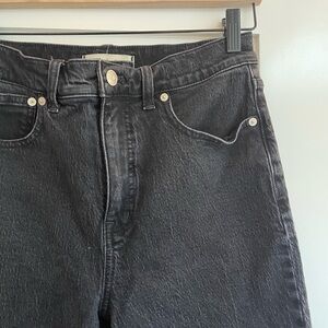 Madewell Women's Straight Leg Black Jeans